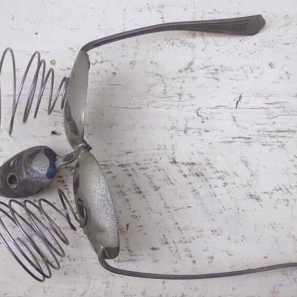 Unique Vintage Handcrafted Steampunk Goggles made from Metal Spoons - Picture 7 of 9